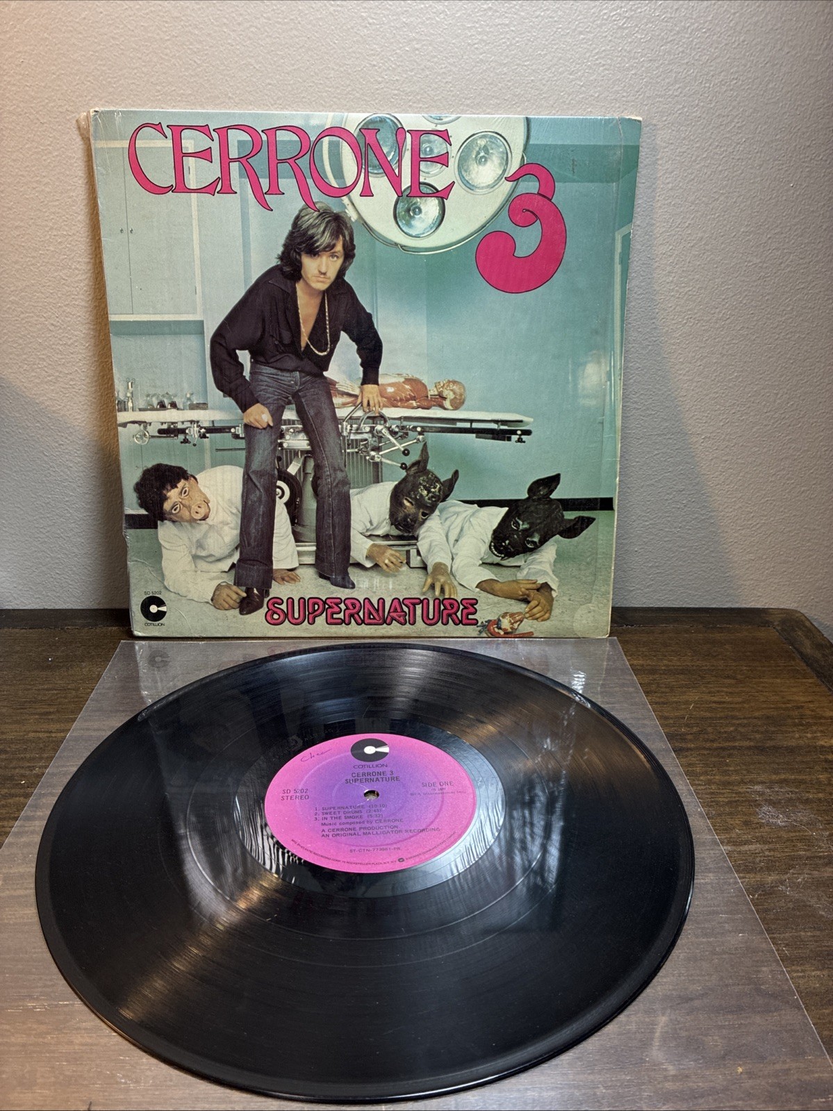 Cerrone 3 Supernature LP 1977 Cotillion SD 5202 Original VG+ Plays Great! VG+