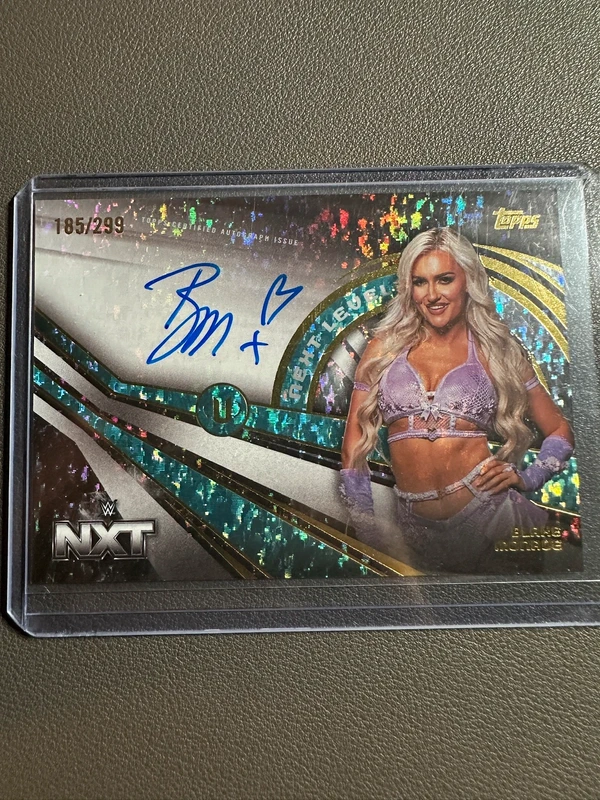 Blake Monroe /199 Auto on Card Topps Aqua Speckle Topps wwe Universe 2026 NXT Next Level autograph