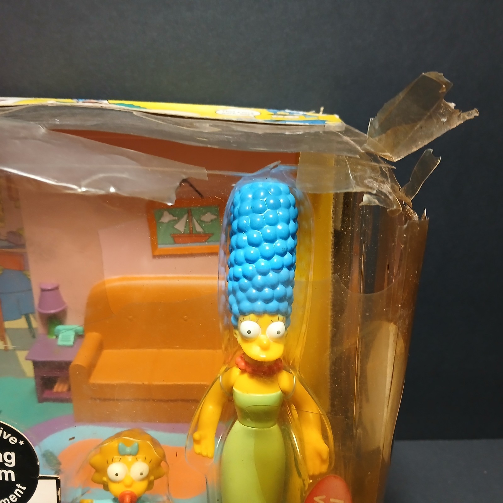 Playmates I Simpson Playset Interattivo Soggiorno con Marge & Maggie Simpson