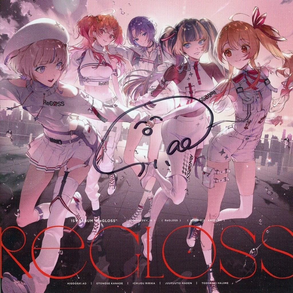 Hololive ReGLOSS Ao Takanashi Autographed Jacket CD Japan Used Japan