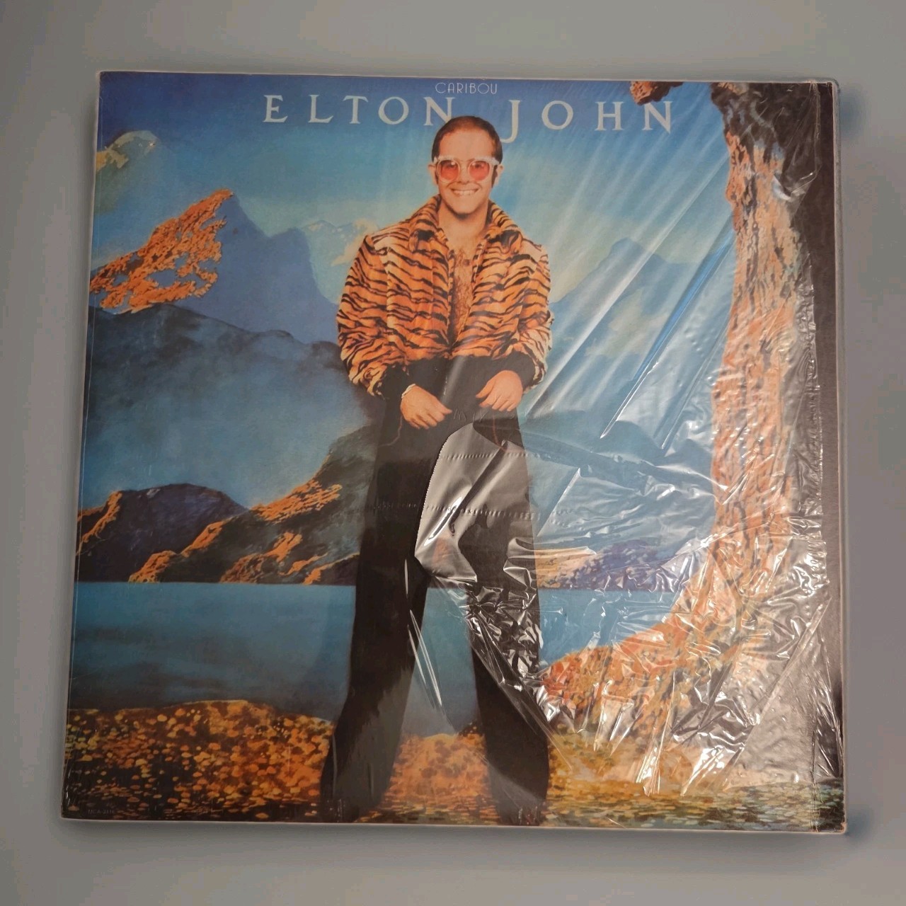 Elton John Caribou LP Vinyl 1974 MCA 2116 Record  ~ Insert ~ VG Partially Sealed