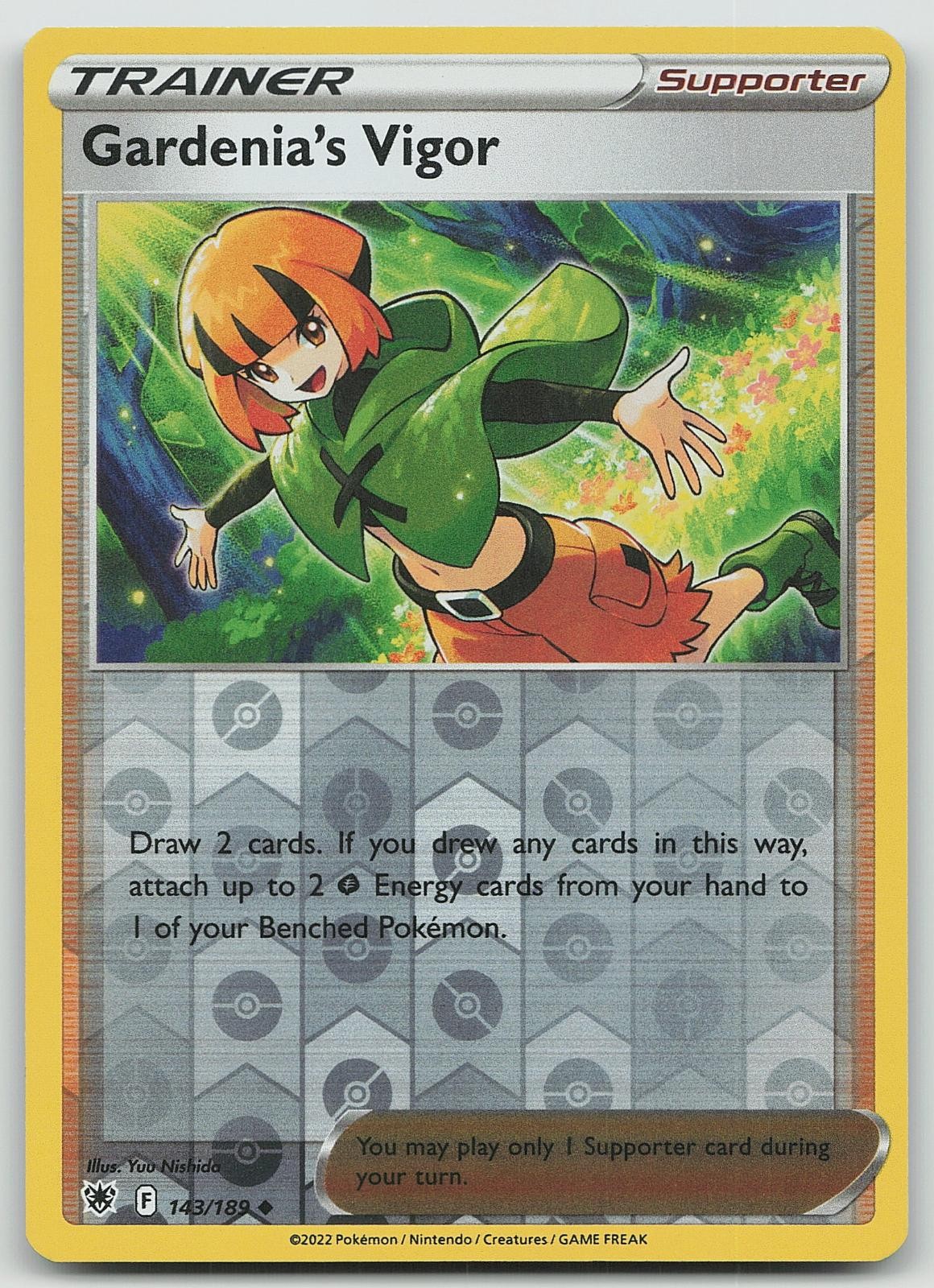 Pokemon Gardenia's Vigor 143/189 Radianza Astrale Non Comune Reverse Holo NM