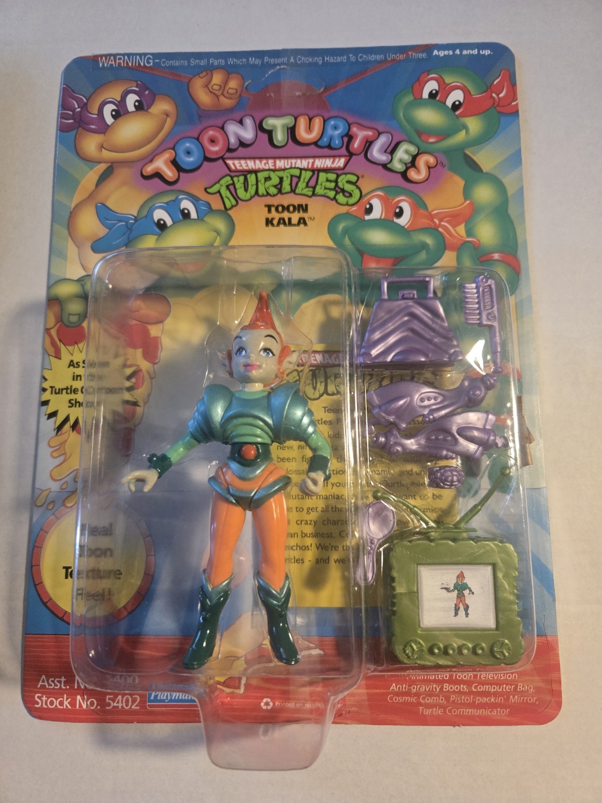 1992 TMNT TOON TURTLE TOON KALA UNPUNCHED 