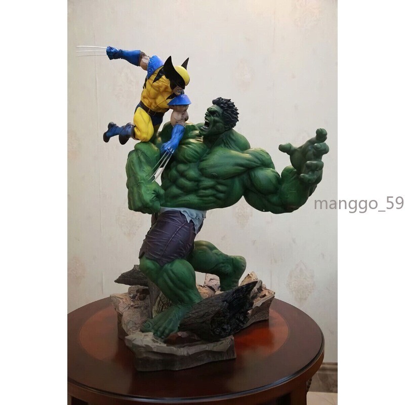New Hulk VS. Wolverine Statue Model Toy Collection Christmas Gift Toy PVC Figure