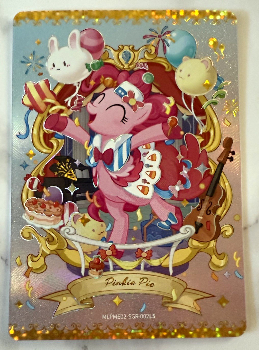 KAYOU My Little Pony Pinkie Pie Hologram 15 Years Trading Card MLPME02-SGR-002L5