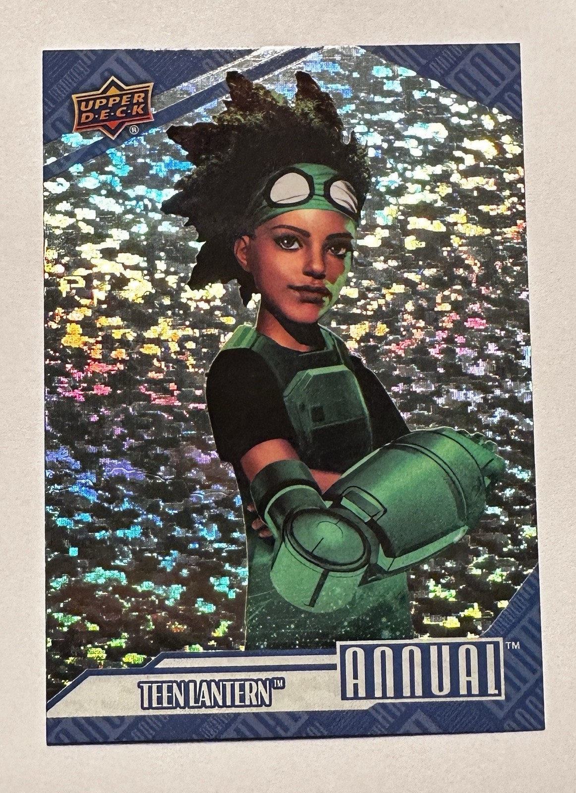 Upper Deck 2024-25 DC Annual Teen Lantern #80 Silver Sparkle Trading Card