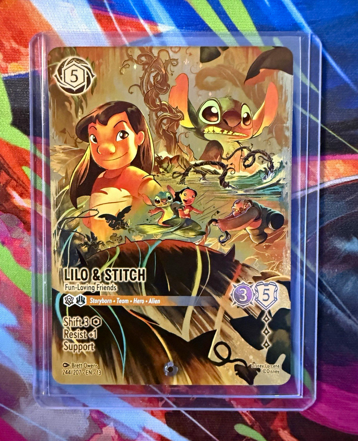 Disney Lilo & Stitch - Fun-Loving Friends Enchanted Foil Full Art 244/207