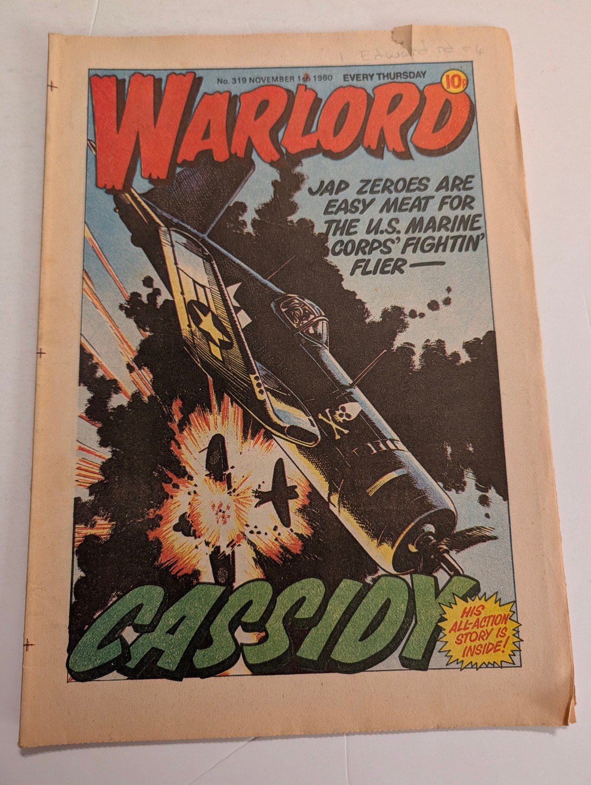 Warlord Comic No 319, November 1st 1980.