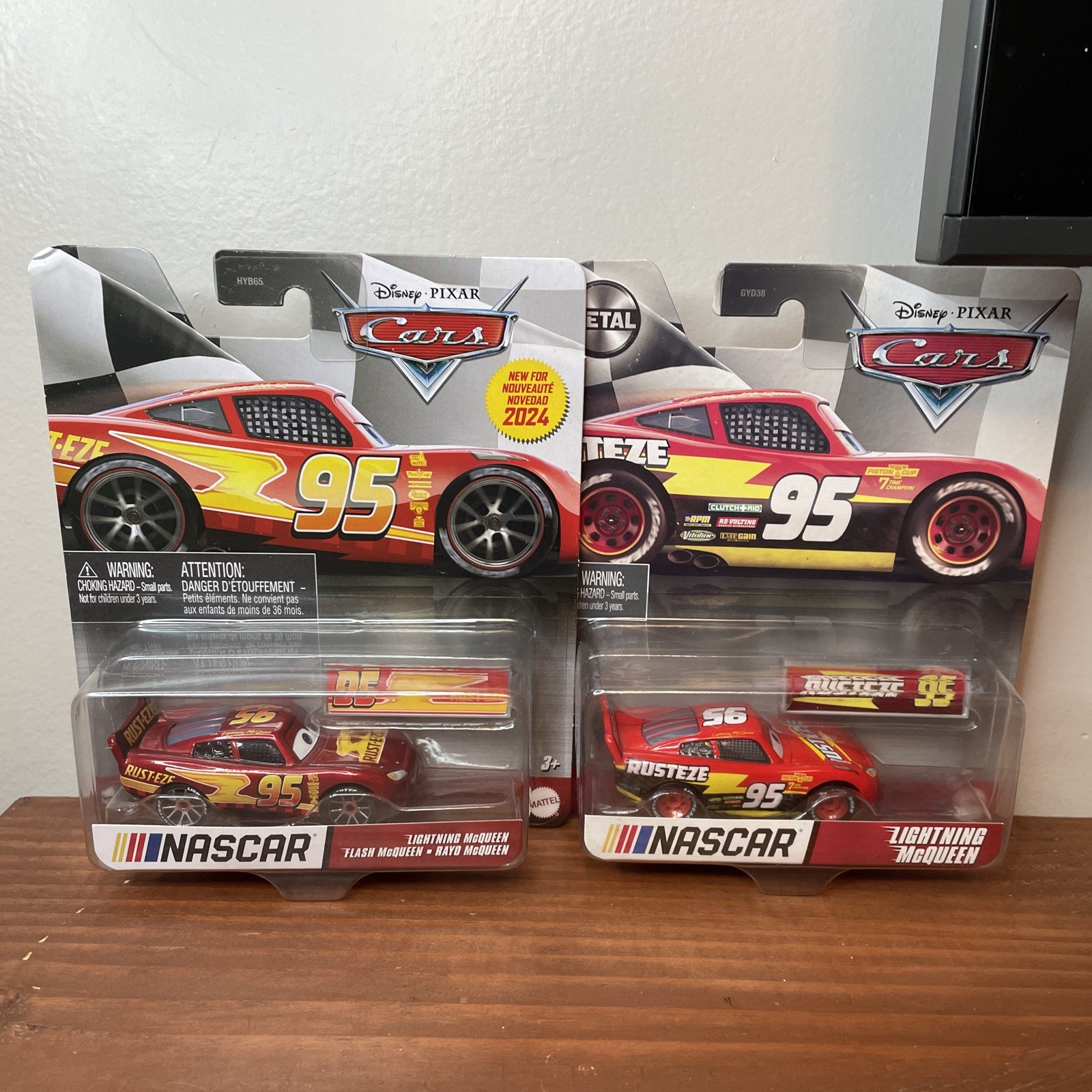 Disney Pixar Cars Lightning McQueen Metal Series 2024  Both Versions