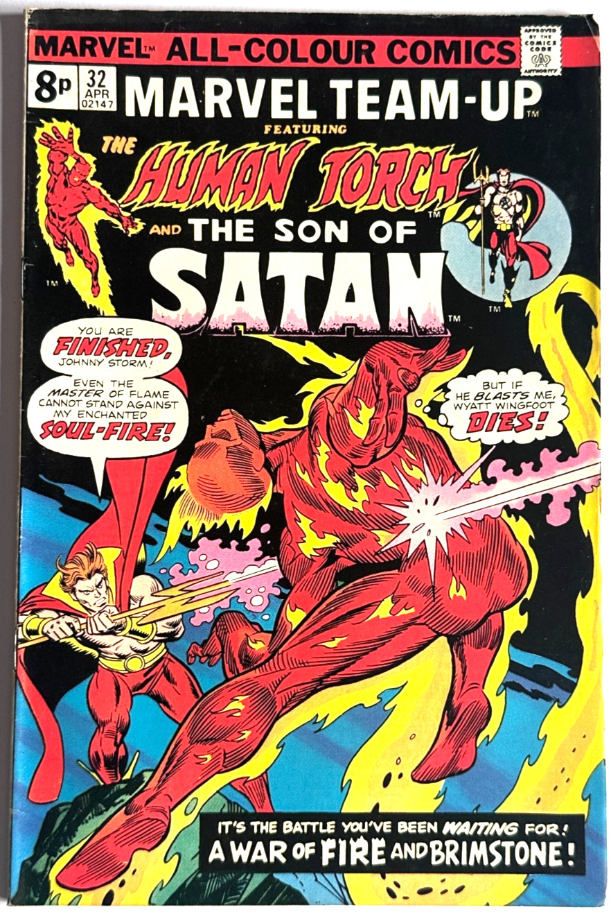 MARVEL TEAM-UP - Comic Book #32. Marvel Comics April 1975. No.32 FN/VF 7.0