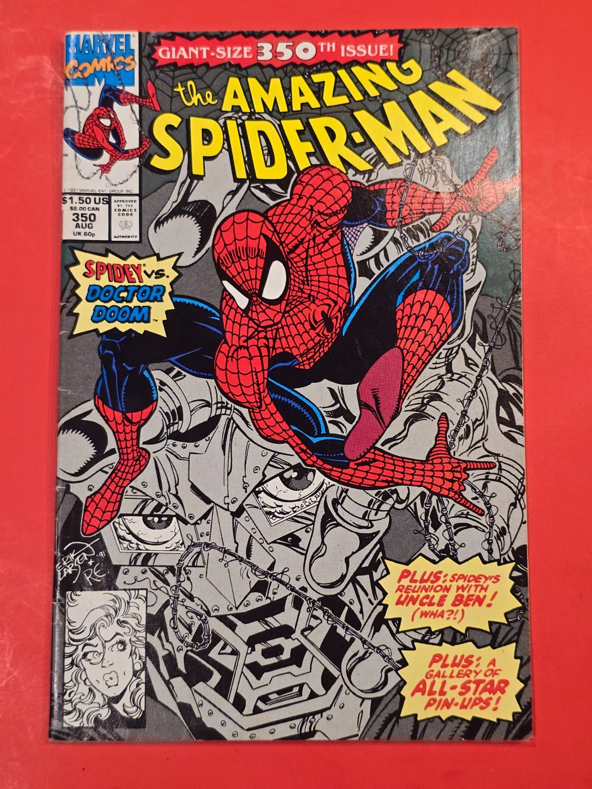 Amazing Spider-Man #350 1991 Marvel Comics Doctor Doom Erik Larsen Michelinie