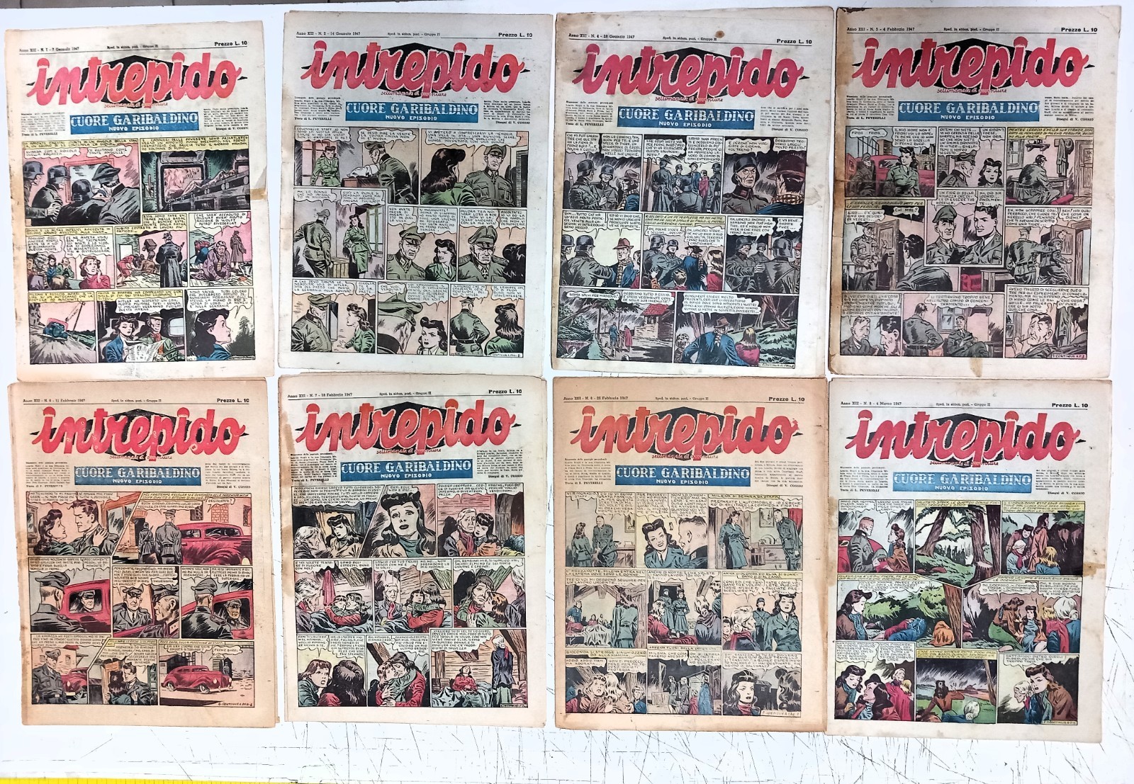 INTREPIDO ANNO XIII  13° -  1947 COMPLETA 1/52 tranne il n° 3 - DISCRETI/BUONI