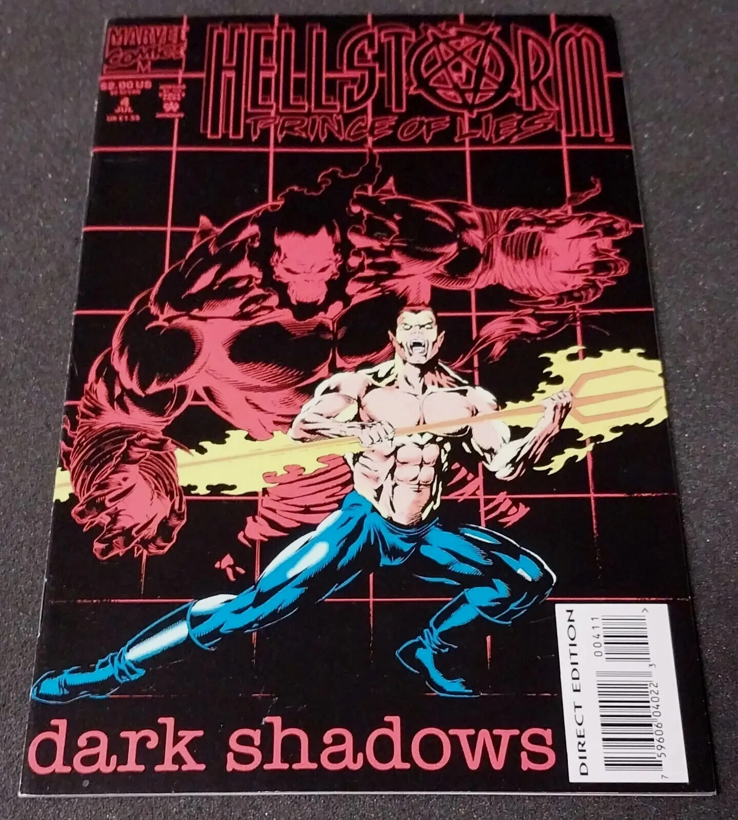 Hellstorm Prince Of Lies #4 Comic Marvel 1993 RARE Damien Helstrom Dark Shadows