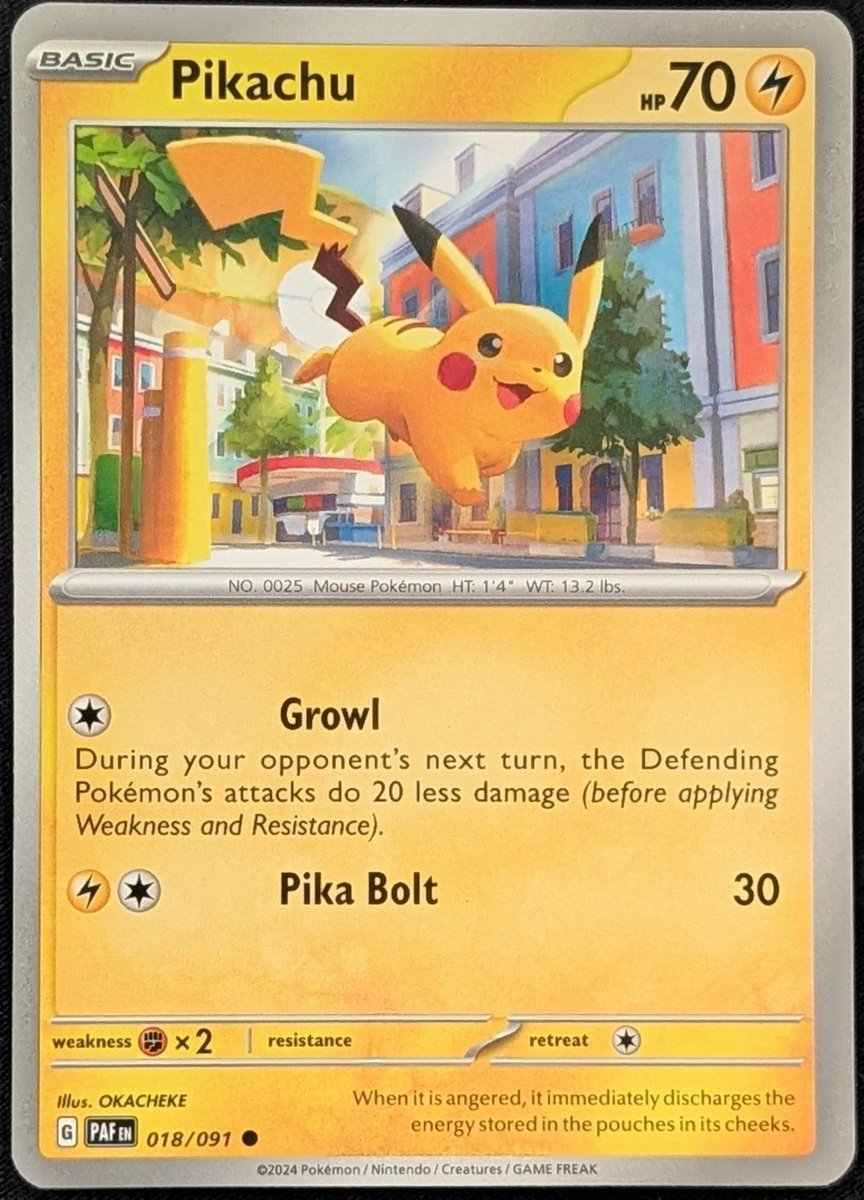 Carta Pokemon Pikachu 018/091 SV: Destino Paldeo quasi nuova