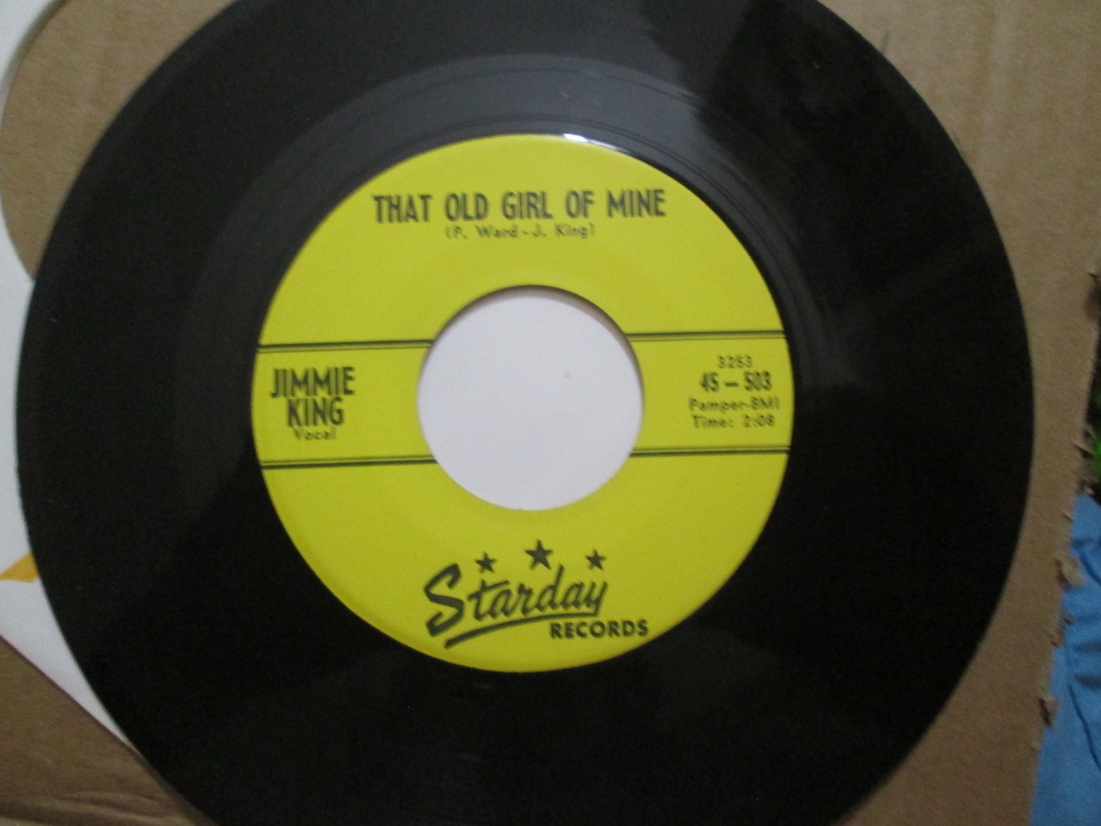 Jimmie King 45 STARDAY  That Old Girl Of Mine / OVER MY SHOULDER 1960 NM BEAUTY