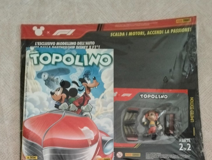 TOPOLINO DISNEY N °3694 +  F1 Limited Edition in pista Kimi Paperelli