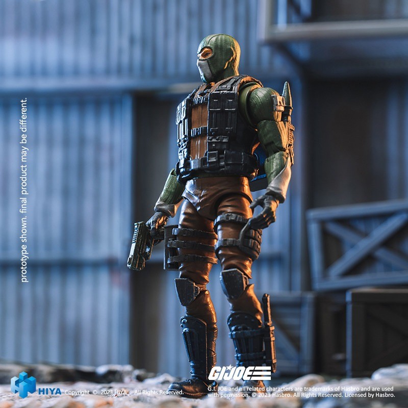 HIYA Squisita Mini Figura G.I.Joe Beach Head 1/18 10,5 cm, in magazzino