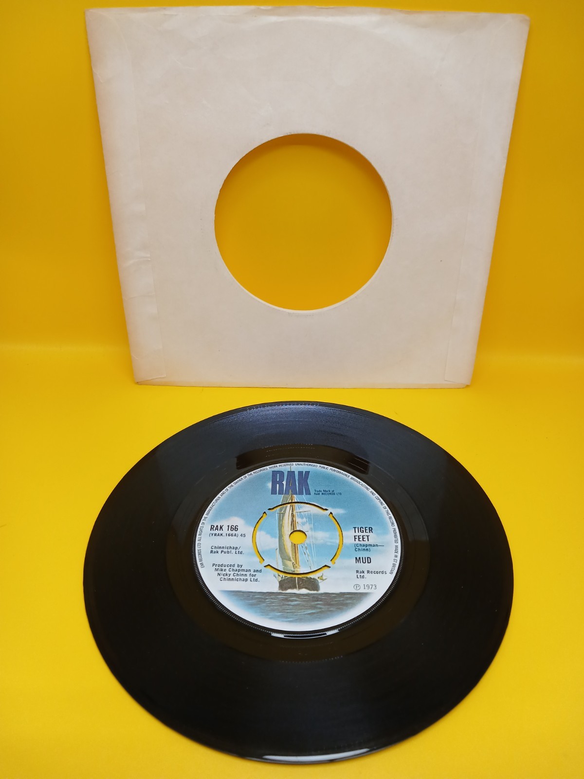 Mud Tiger Feet 7" Vinyl Single Record 1973 RAK Records