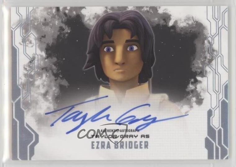 2017 Topps Star Wars Masterwork Horizontal Taylor Gray as Ezra Bridger Auto d8k