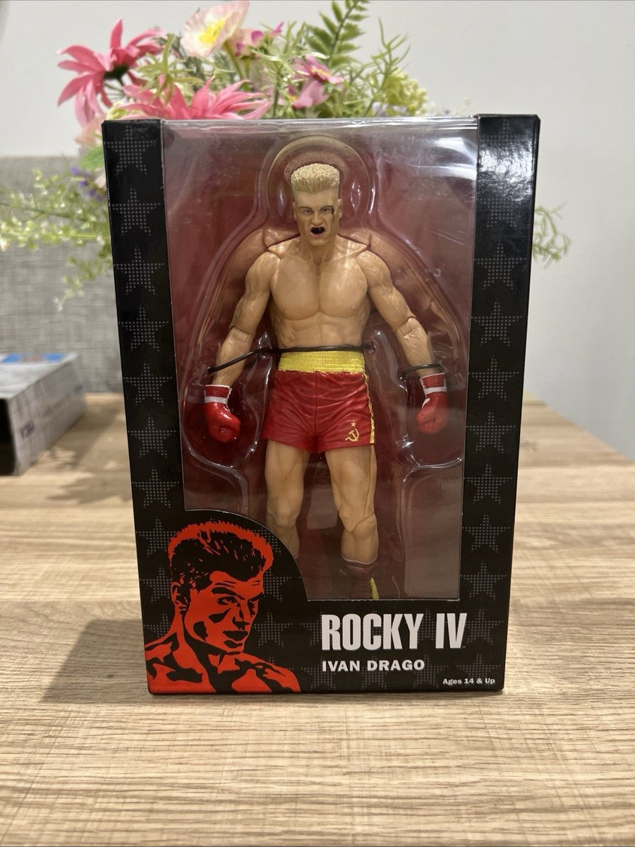 Modellino Rocky IV Ivan Drago Rocky 40th Anniversary NECA da collezione in scatola