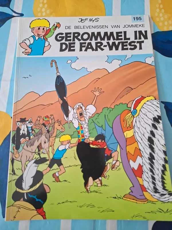 Jommeke Strip T195 Gerommel in de Far-West