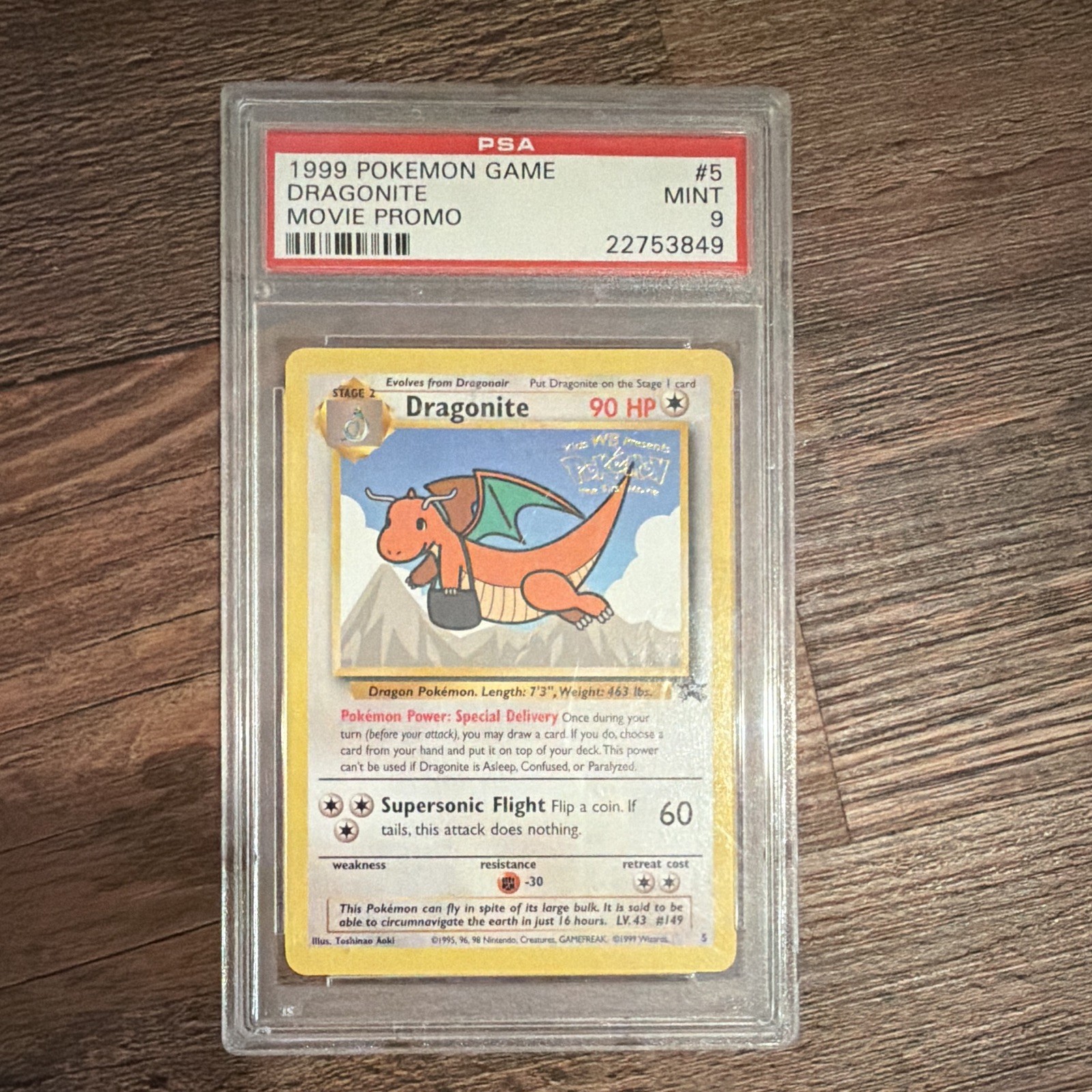 Dragonite (Movie Promo) 05/53 Wotc Promo Regular PSA 9