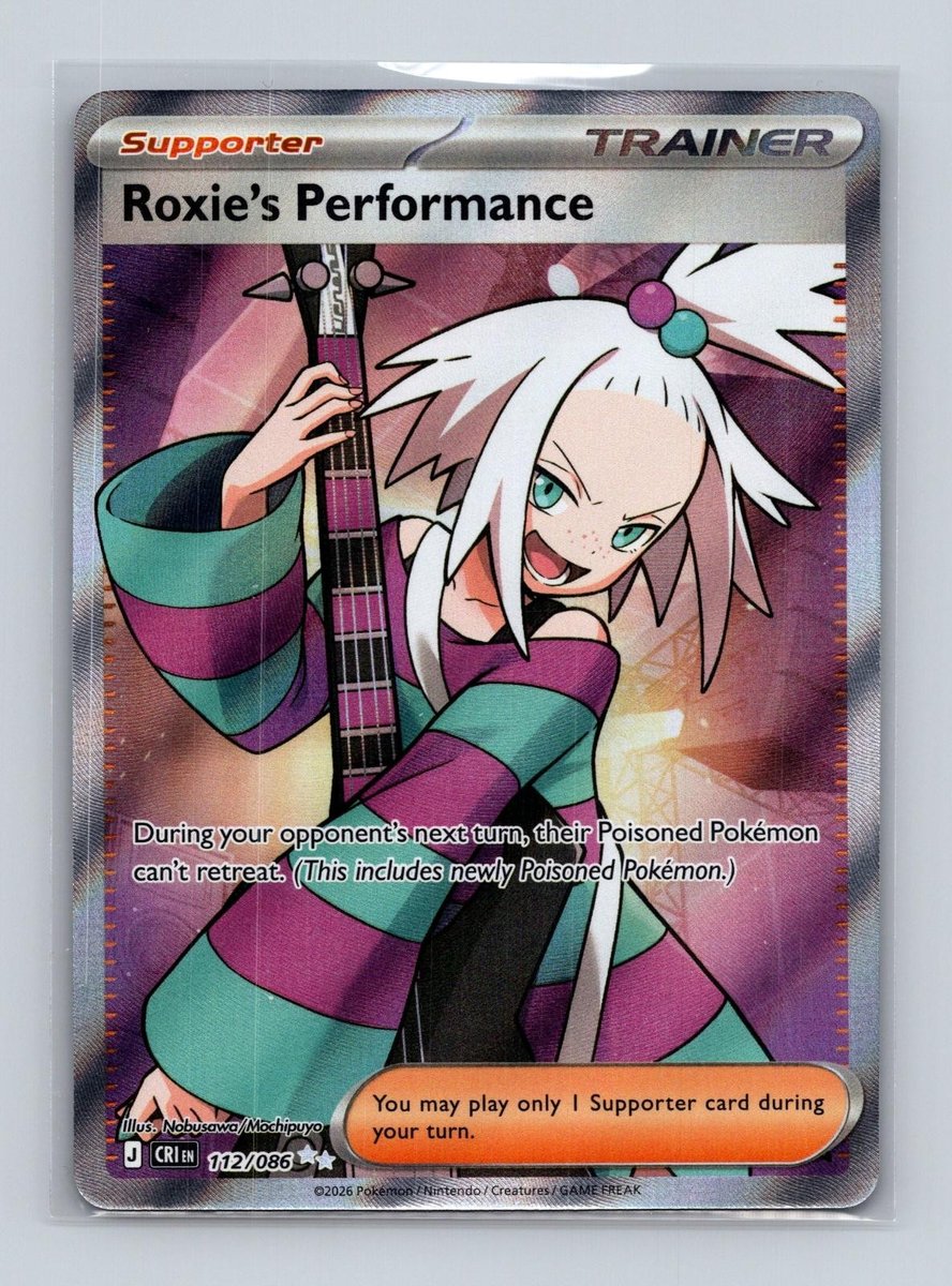 Roxie's Performance 112/086 Ultra Rara Chaos Rising Pokemon Holo Near Mint