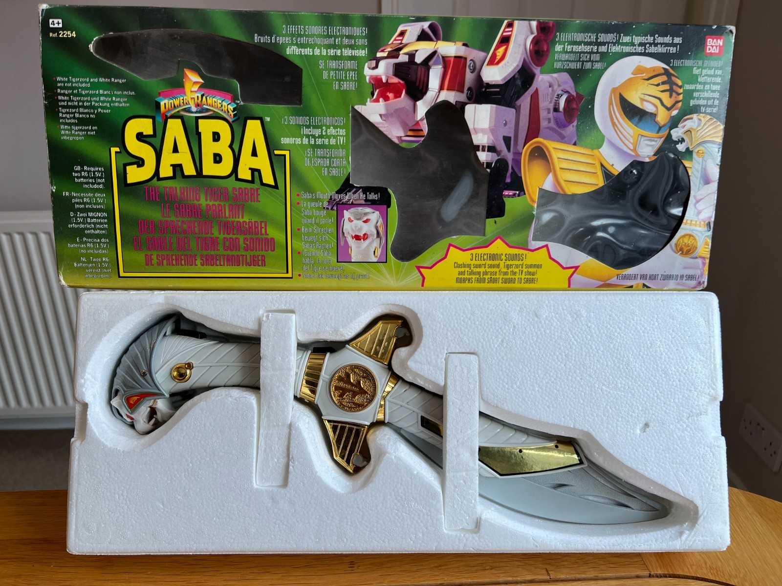 Power Rangers Dx SABA Talking Sword Bandai 1994 imballato e funzionante lama perfetta