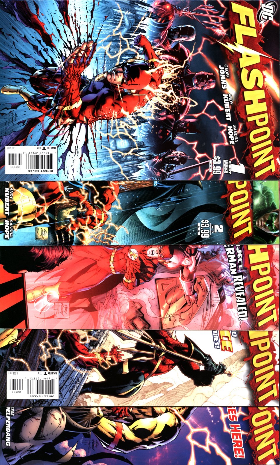 Flashpoint #1-5: set completo - Geoff Johns Andy Kubert - 1° Thomas Wayne DC