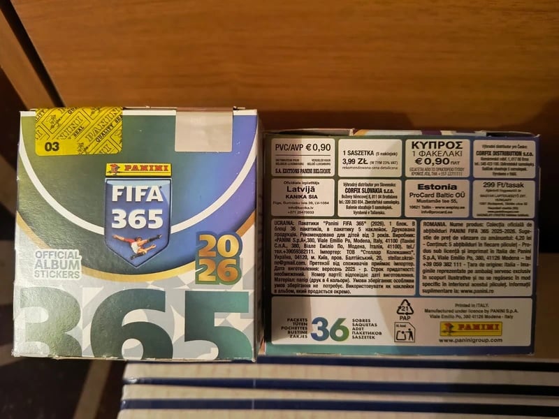 2 box FIFA 365 2026 da 36 bustine