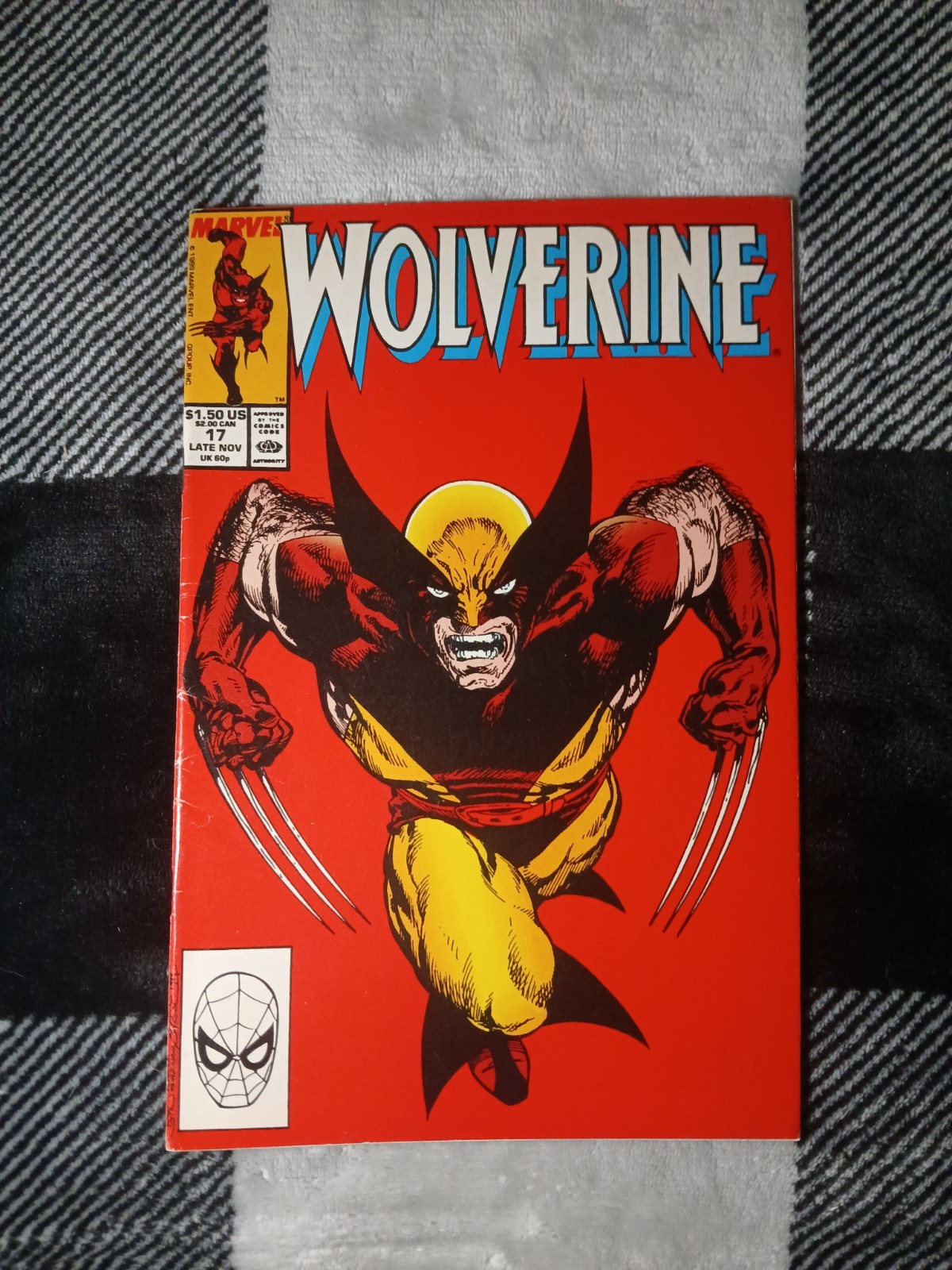 Wolverine #17 Marvel Comics 1989 John Byrne copertina iconica