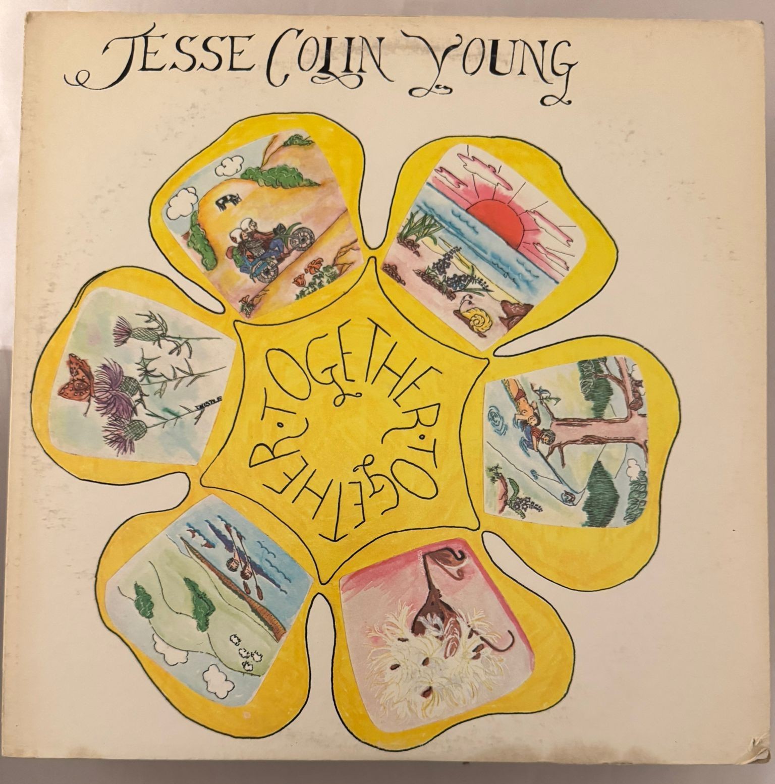 JESSE COLIN YOUNG – TOGETHER - VINYL LP 1972 WARNER BS2588 - VG+ SEAM SPLIT -A15