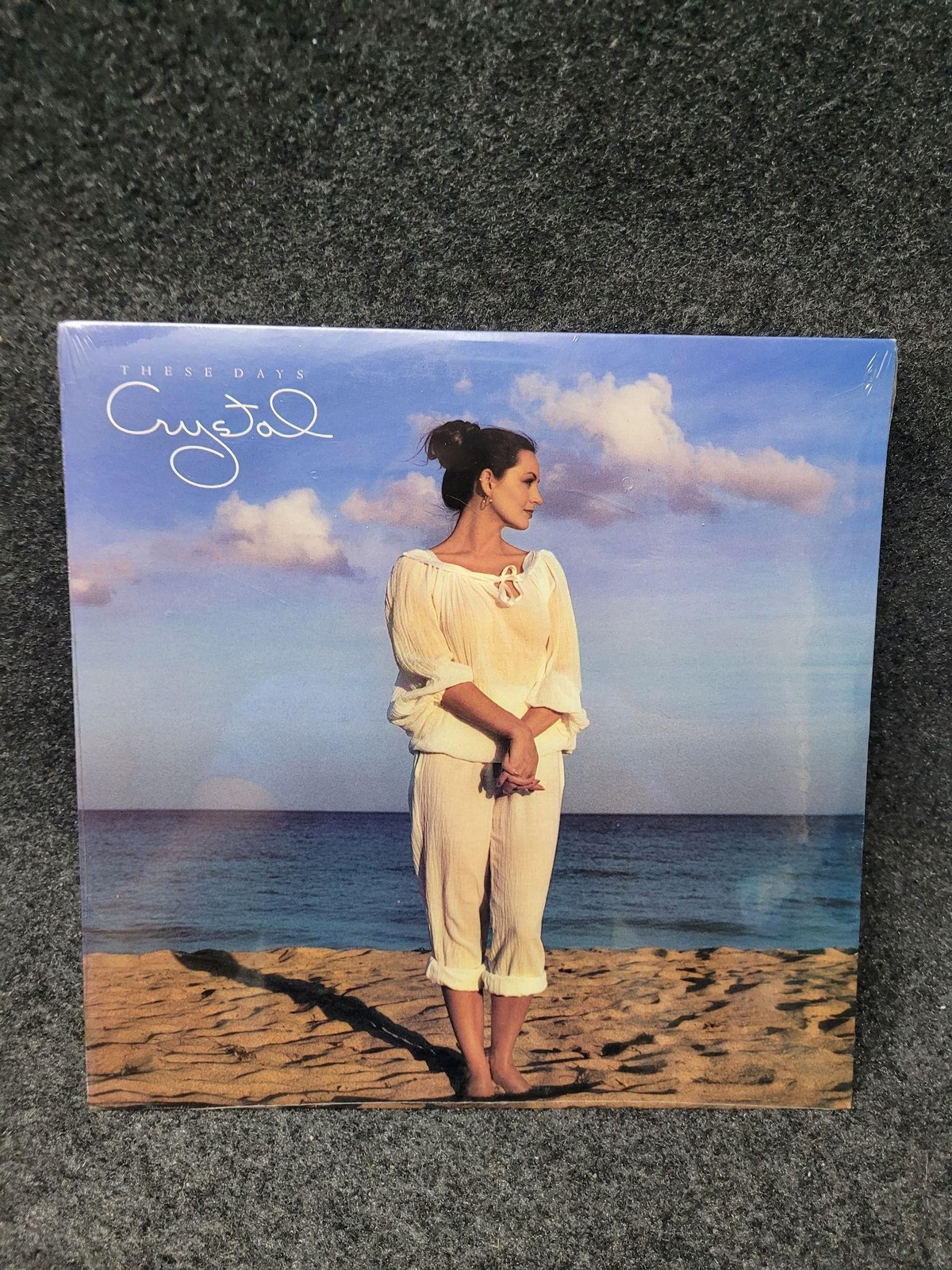 Vintage Crystal Gayle These Days 12" Blue Cover Vinyl LP Columbia 1980 Country