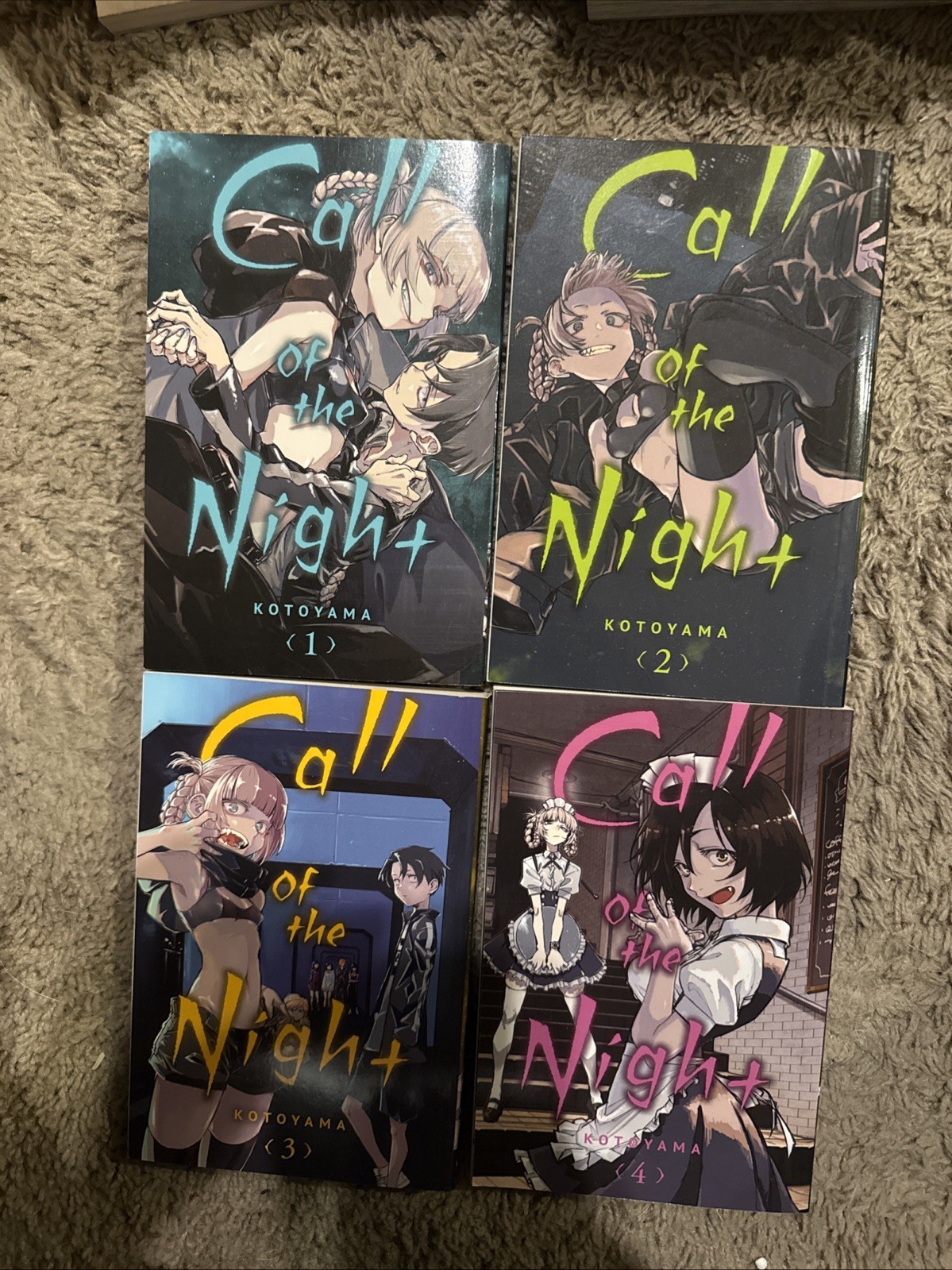 Call Of The Night Manga Vol 1-4 di Kotoyama Viz Media, Inglese