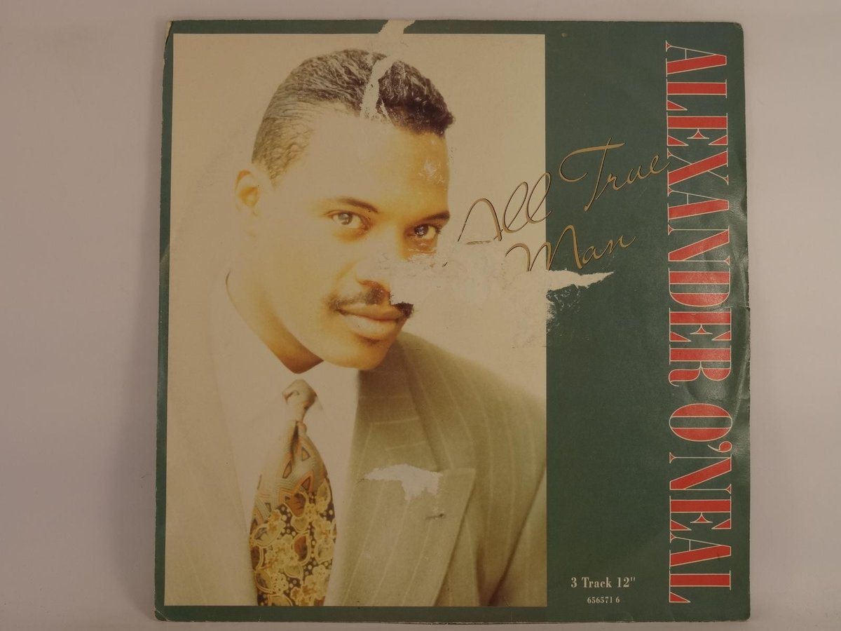 ALEXANDER O'NEAL ALL TRUE MAN (19) 3 Track 12" Single plus Picture Sleeve SONY