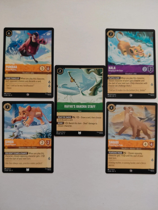 Cartas Lorcana - Rei Leão
