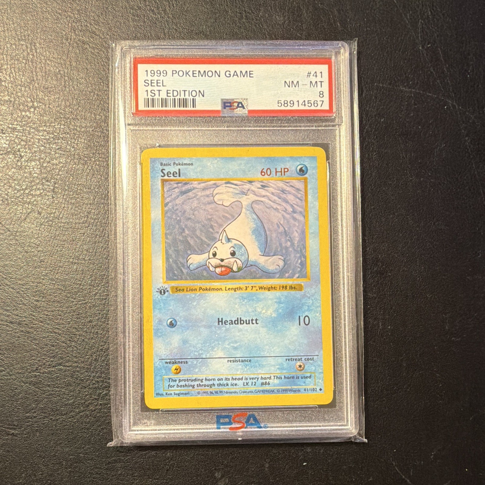 Pokémon TCG Anima 041/102 Set Base Shadowless 1ª Edizione Inglese Regular PSA 8