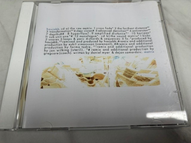 BASSDRUMS/MIXES/LOOPS/SNARES-HAUJJAB-MATRIX - LTD EDITION 2 CD SET. OFFBEAT 1997