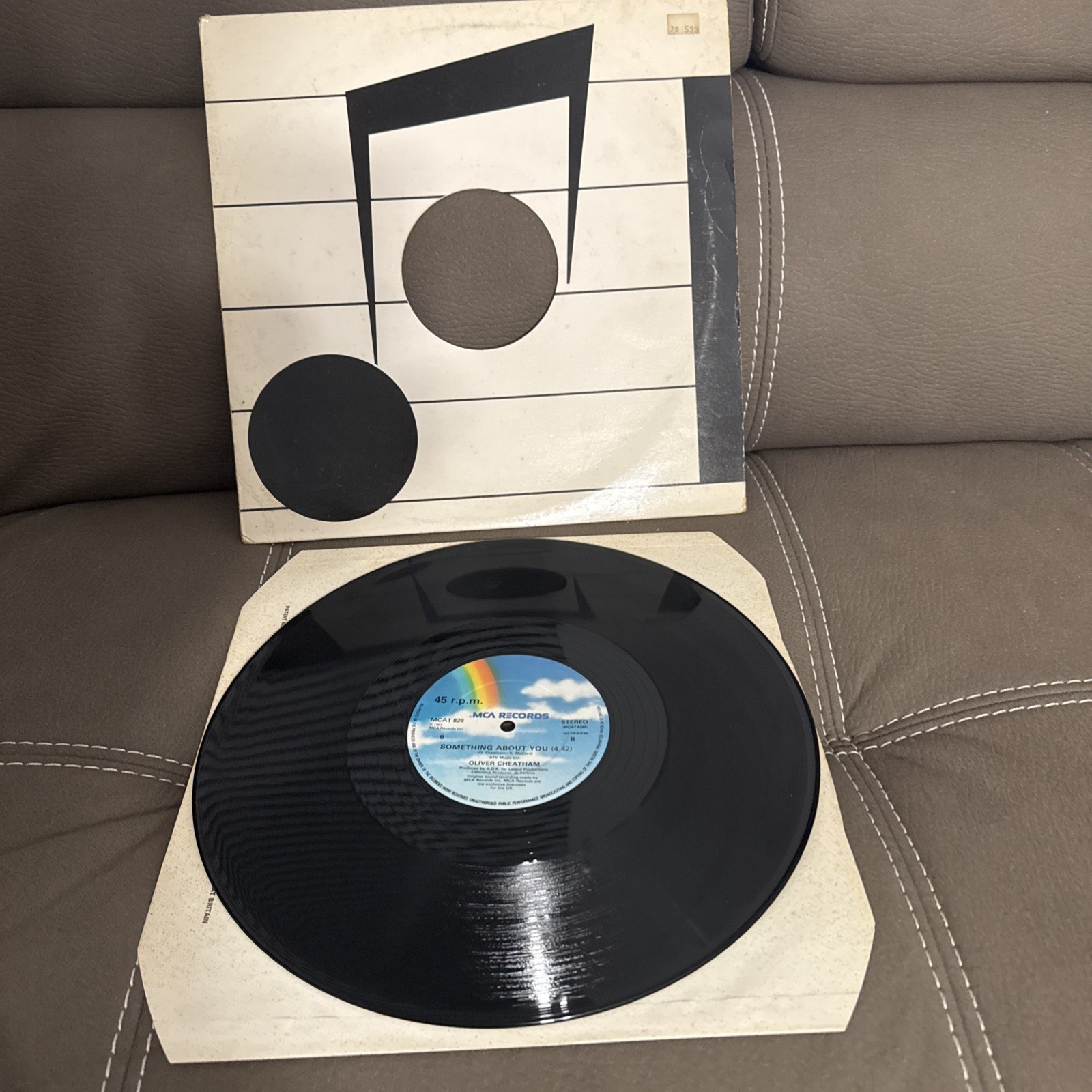 Oliver Cheatham Get Down Saturday Night 12” UK MCA MCAT 828 1983 VG+