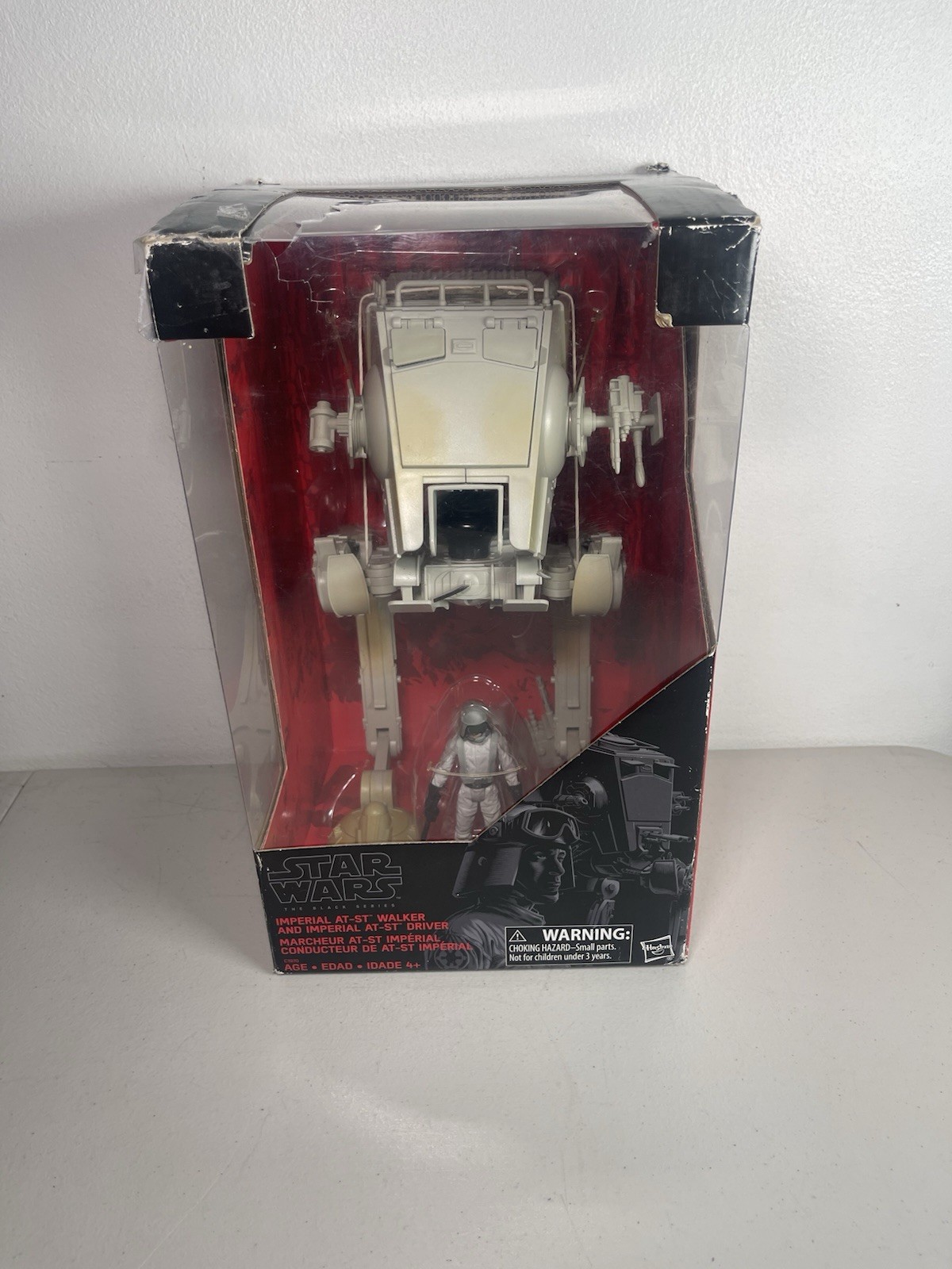 STARWARS Black Series AT-ST Imperial Walker 3,75" Fig Vehicle Hasbro scatola danneggiata