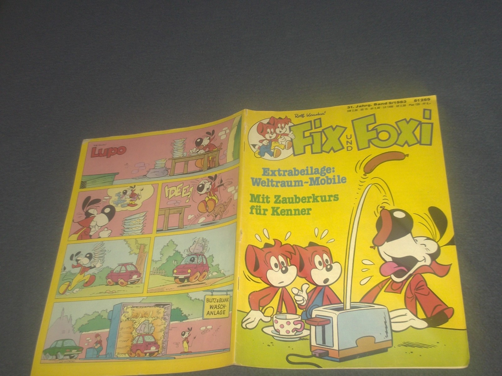 FIX E FOXI FUMETTO QUADERNO 31° ANNO VOLUME N.9/1983 + FOGLIO FAI DA TE