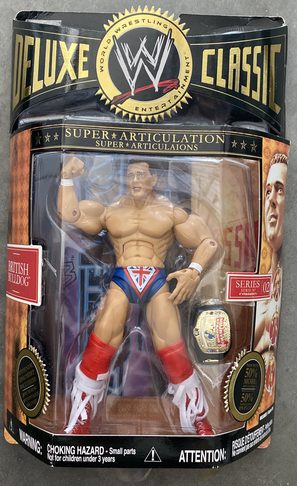 WWE Jakks Deluxe Classic Superstars Series 2 British Bulldog