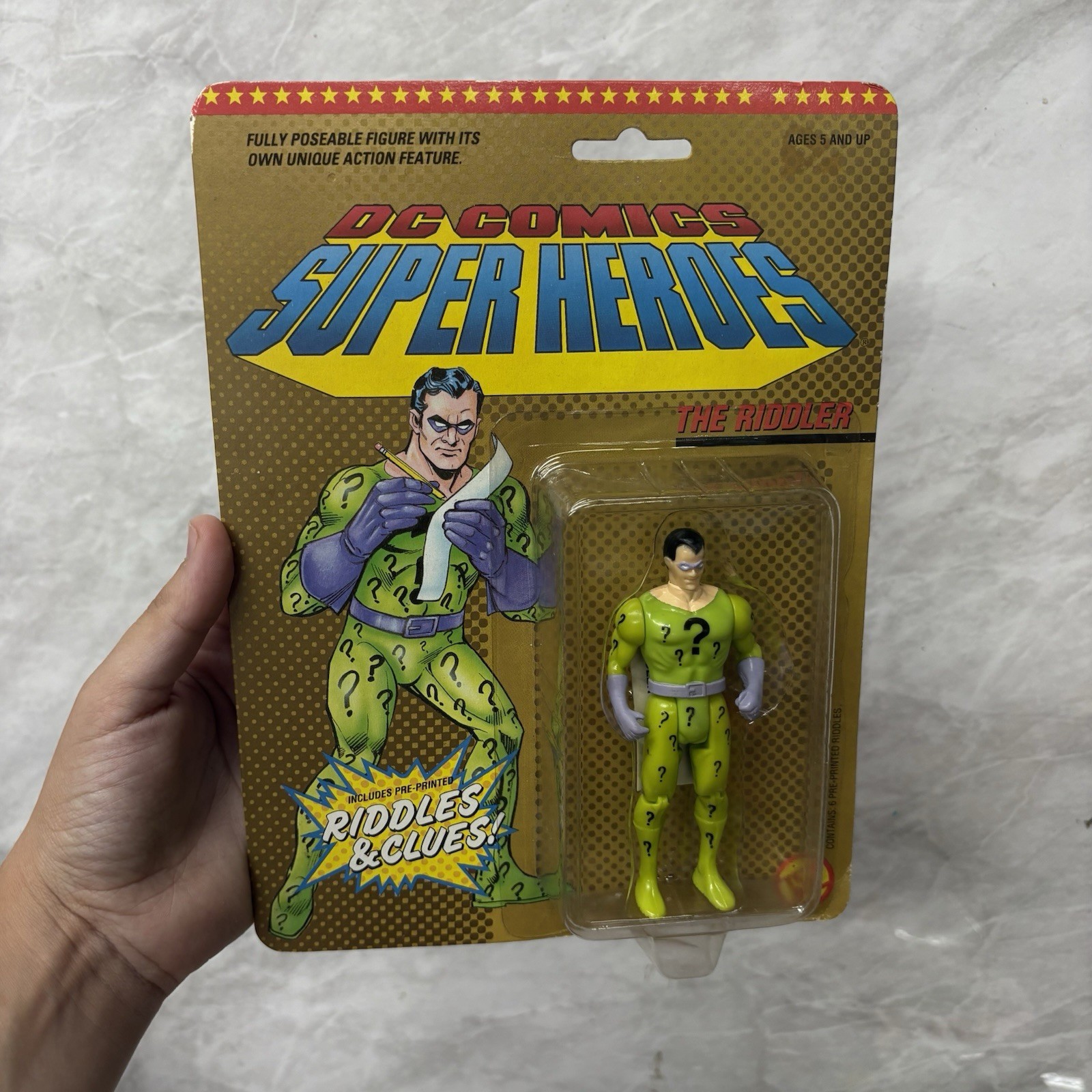 Modellino Toy Biz DC Comics Supereroi L'Enigmista 1990