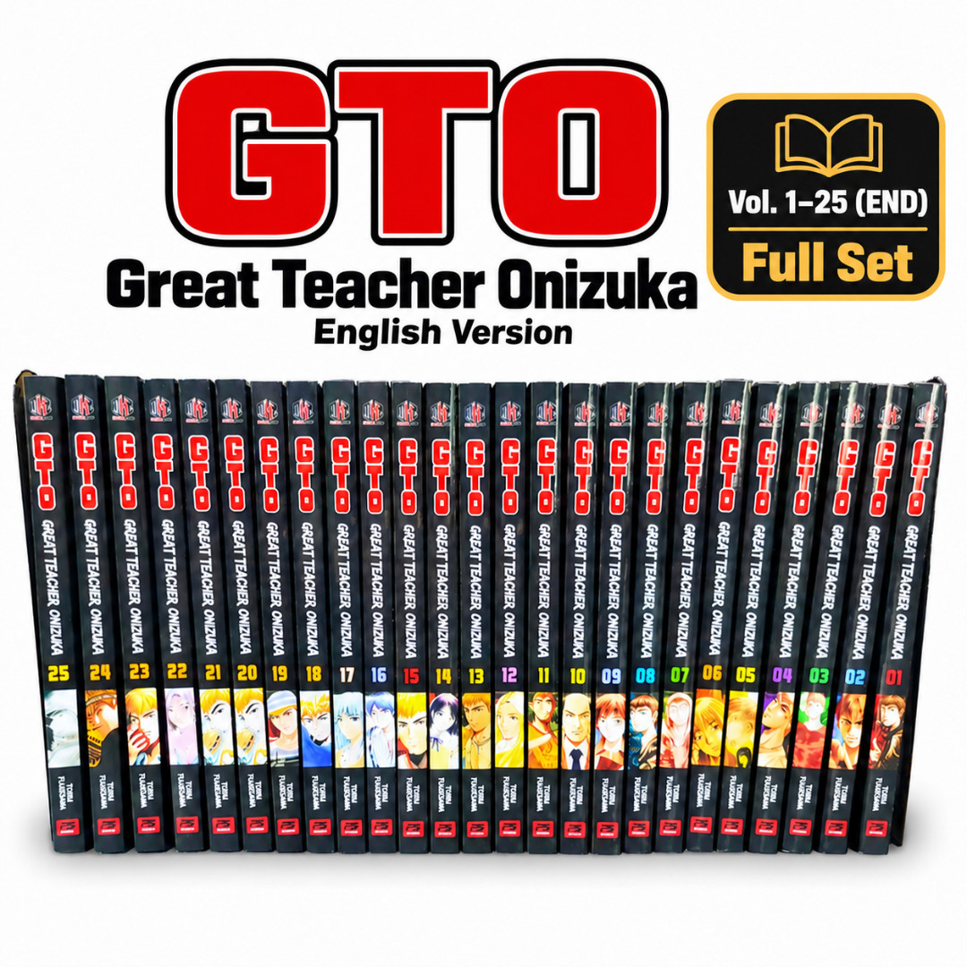 Great Insegnante Onizuka (Gto ) Manga Volume 1-25 Full Set Inglese Versione