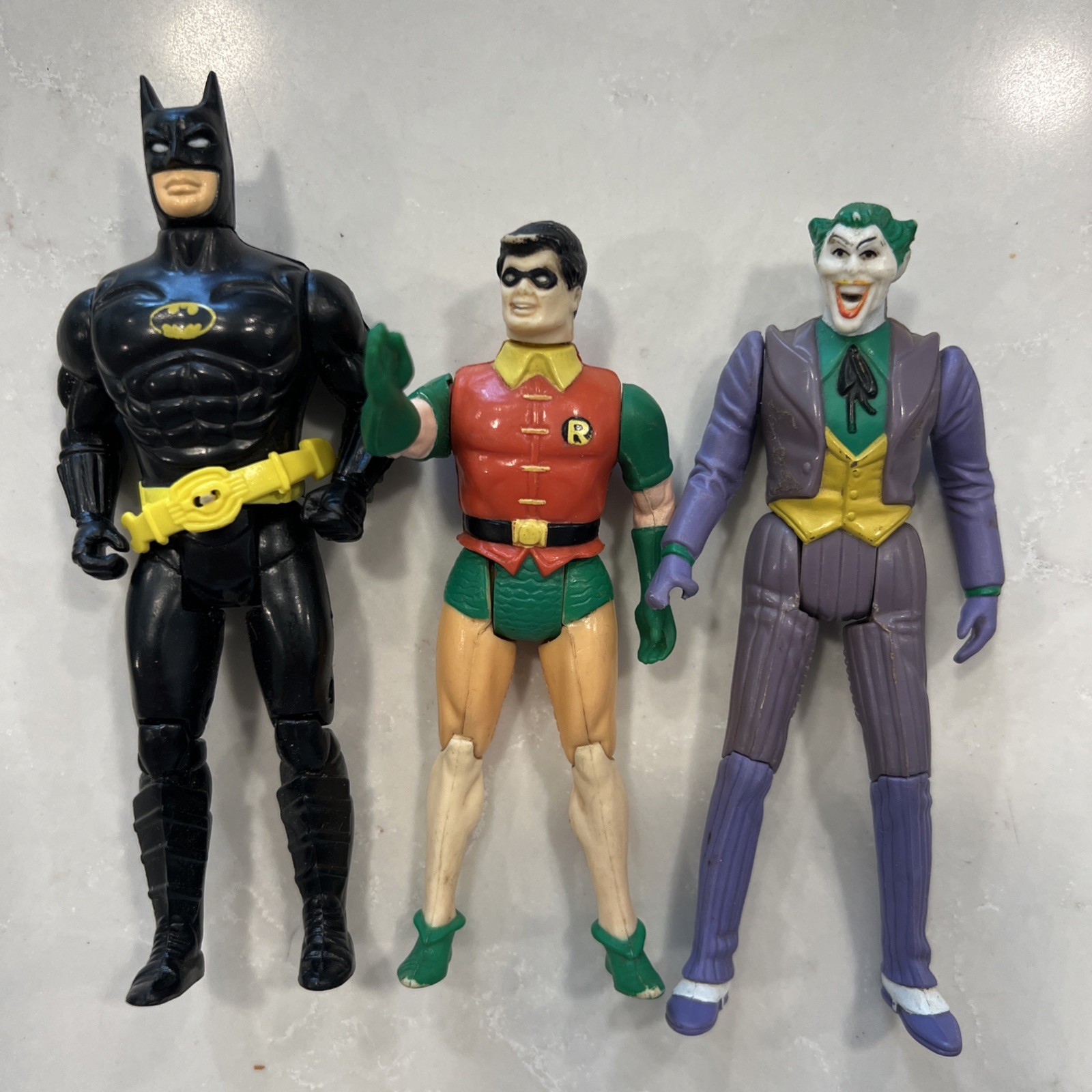 Batman Robin The Joker Super Powers DC Comics Kenner Modellino vintage anni '80