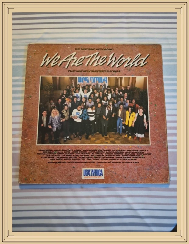 We Are the World – USA for Africa – Vinyle 33 tours 1985 – Michael Jackson – CBS