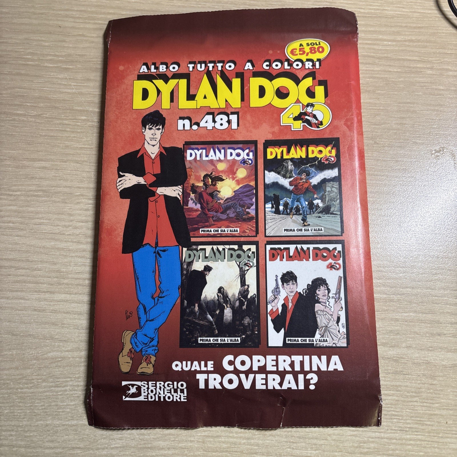 DYLAN DOG  481 Prima che sia l'alba 40° BUSTA SIGILLATA