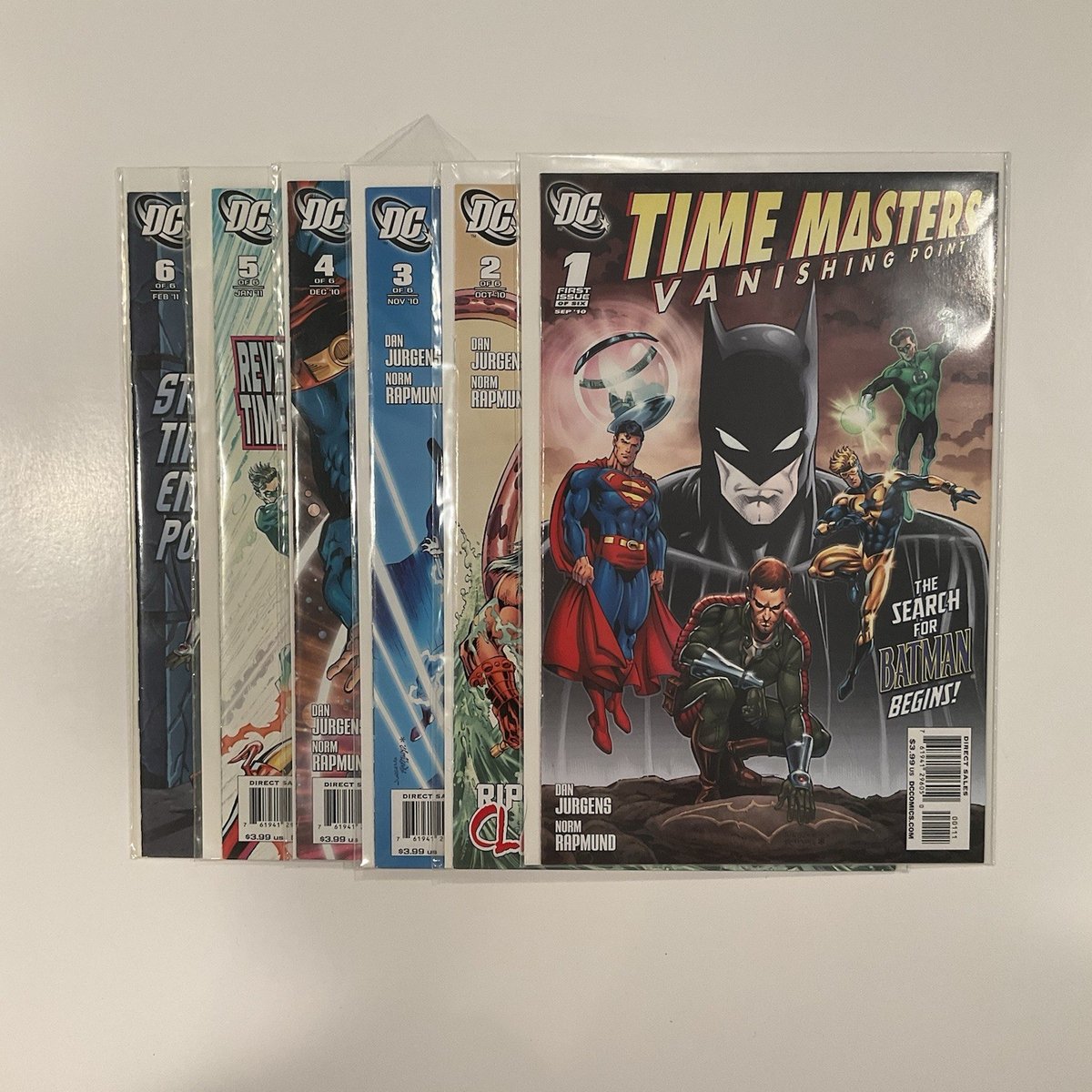 Time Masters Vanishing Point Lotto 1 2 3 4 5 6 Near Mint Nm 2010 DC Comics