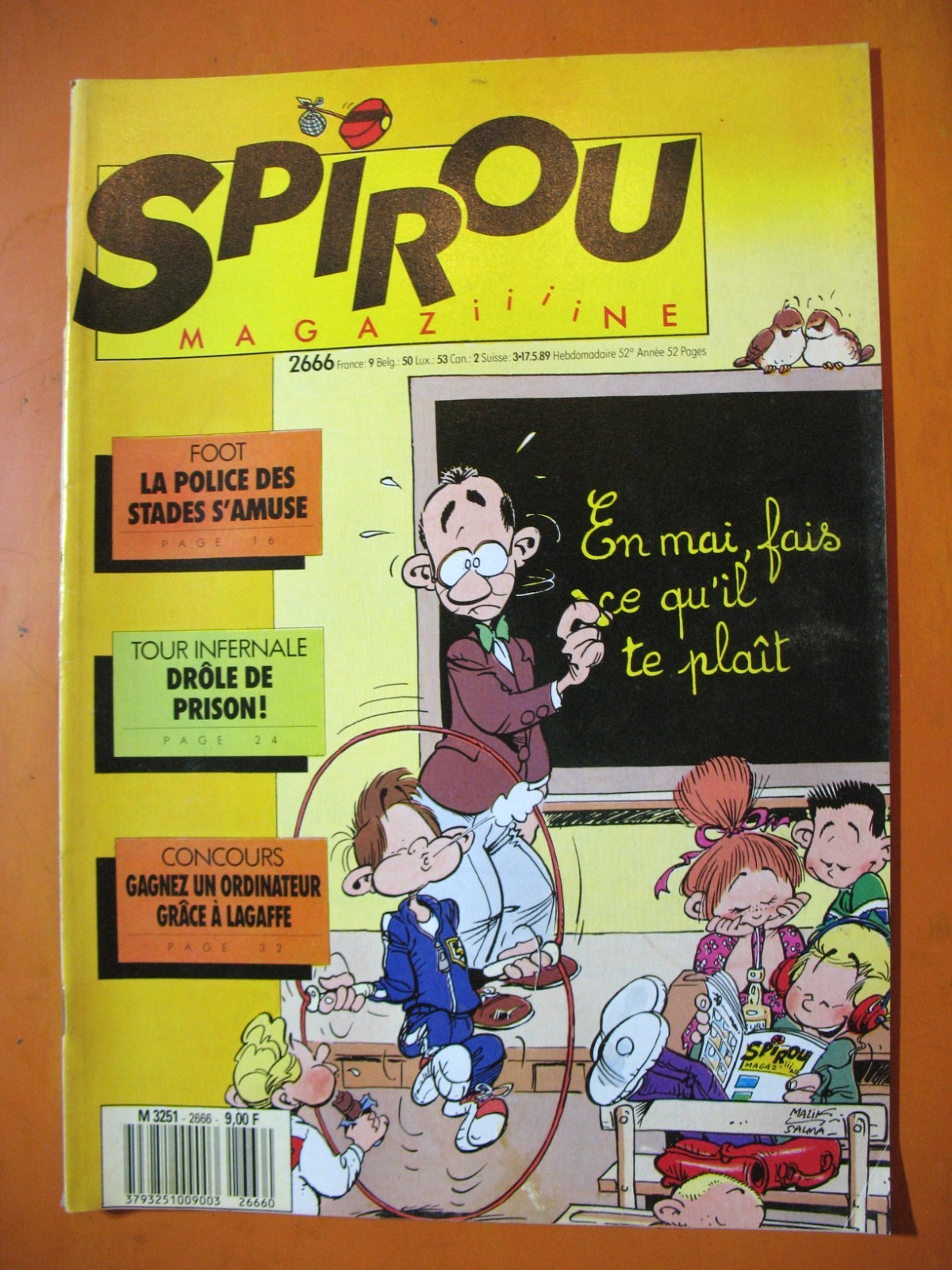 SPIROU Magazine N° 2666 du 17/05/1989- En Mai fais ce qu'il te plaît