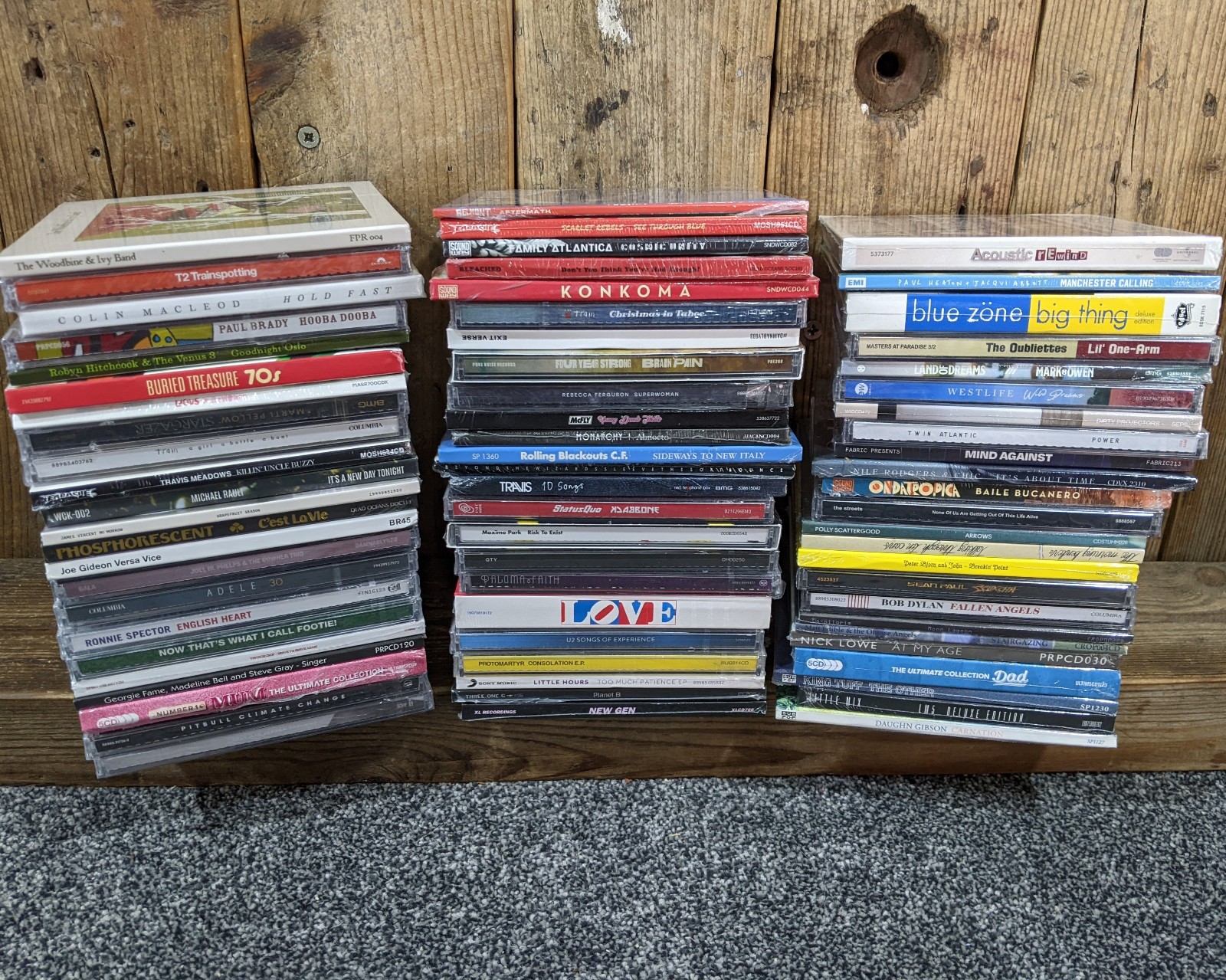 Wholesale CD Job Lot 70+ Bulk Collection New Sealed Albums Pop Rock Indie UK